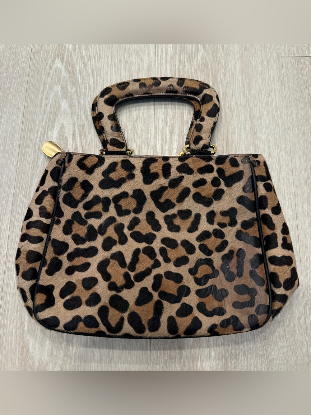 Walter Steiger Leopard Purse Handle Bag